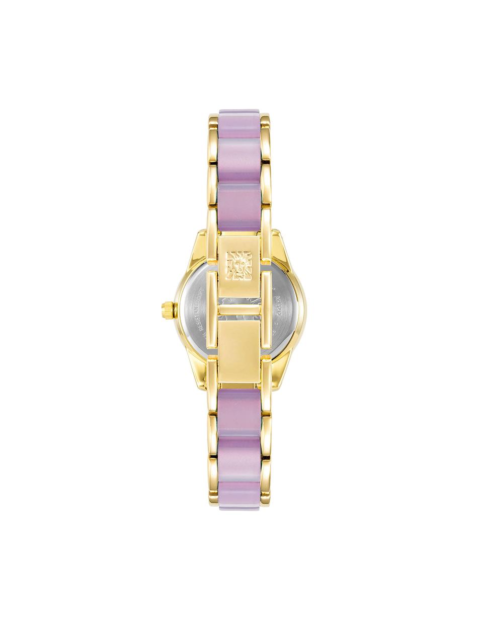 Les métaux Anne Klein Pearlescent Resin Link Bracelet Watch   | PCB-1912270